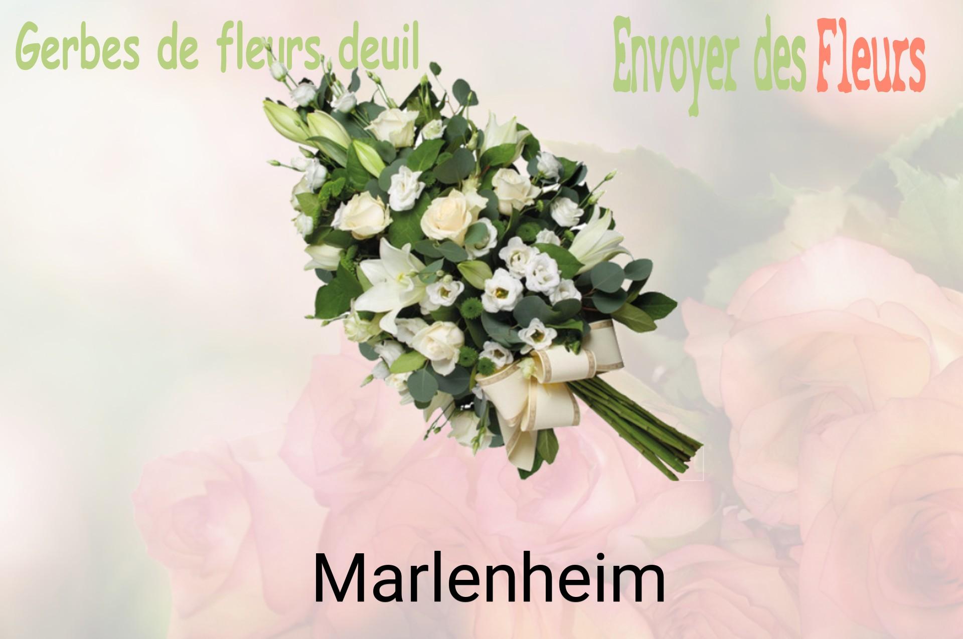 Gerbe de fleurs de deuil livrée à Marlenheim